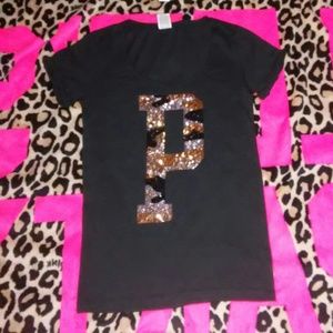 Pink Victoria's Secret biddazel Tee t-shirt  Medium